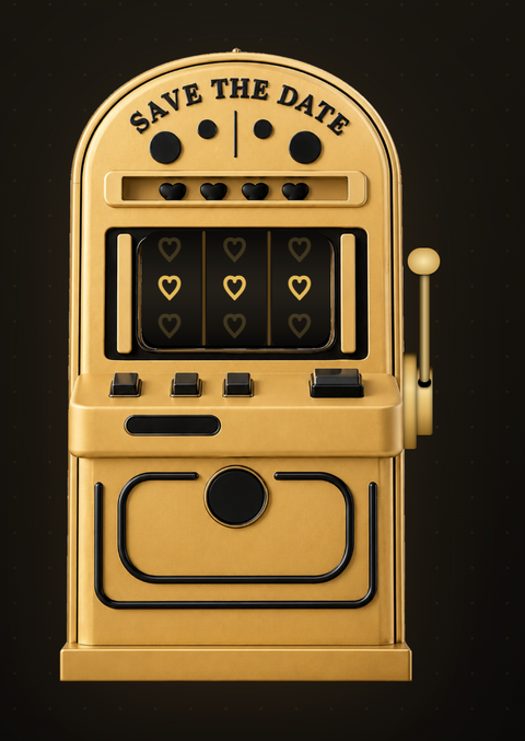 Slot Machine – Custom colors in Gold and black