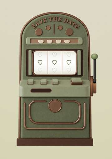Slot Machine in Moss and brown