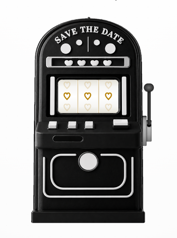 Slot Machine in Black and white