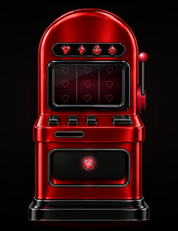 Slot Machine in Ruby Metal Red